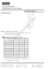 383-2SURC/S400-A6 Datasheet Page 2