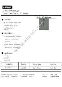 383-2UYC/S400-A6 Datasheet Cover