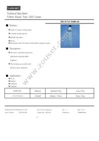 383-2UYC/S400-A8 Datasheet Cover