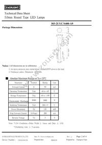 383-2UYC/S400-A9 Datasheet Page 2