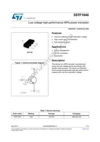 3STF1640 Datasheet Cover