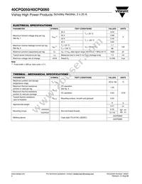 40CPQ050 Datasheet Page 2