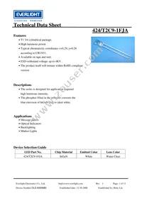 424/T2C9-1FJA Datasheet Cover