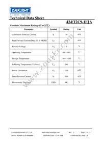 424/T2C9-1FJA Datasheet Page 3