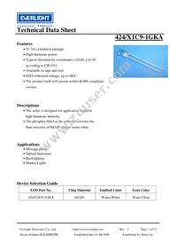 424/X1C9-1GKA Datasheet Cover