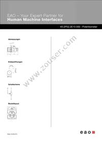 45-2P02.2E10.000 Datasheet Page 2