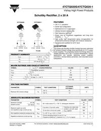 47CTQ020STRL Datasheet Cover