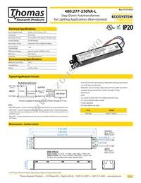 480:277-250VA-L Datasheet Cover