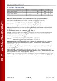 4DLCD-24320240-CTP-IPS Datasheet Page 8