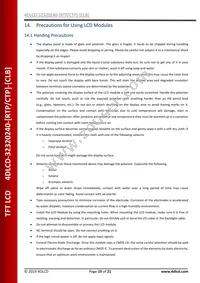 4DLCD-32320240-CTP Datasheet Page 19