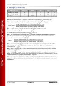 4DLCD-35480320-CTP-CLB Datasheet Page 9