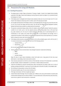 4DLCD-43480272-CTP-CLB Datasheet Page 18