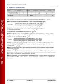 4DLCD-70800480-CTP Datasheet Page 9