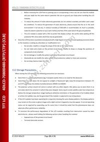 4DLCD-70800480-CTP Datasheet Page 20