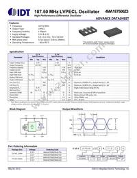 4MA187500Z3BACUGI8 Datasheet Cover