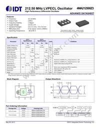 4MA212500Z3BACUGI8 Datasheet Cover