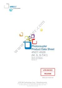 4N28S-TA1 Datasheet Cover