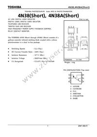 4N38(SHORT Datasheet Cover