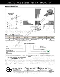 506WLSN1R47KT694T Datasheet Page 2