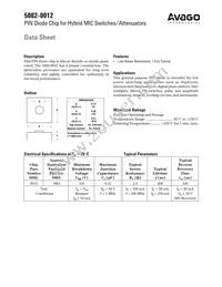 5082-0012 Datasheet Cover