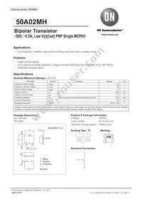 50A02MH-TL-E Datasheet Cover