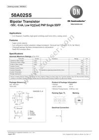 50A02SS-TL-E Datasheet Cover