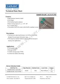 5484BN-BADC-AGJA-PR-MS Datasheet Cover