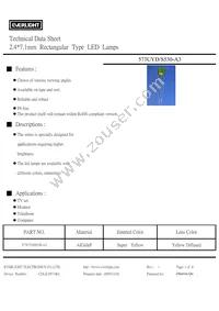 573UYD/S530-A3 Datasheet Cover