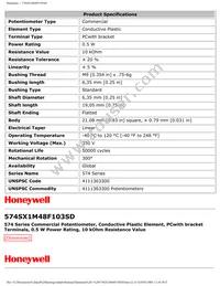 574SX1M48F103SD Datasheet Page 2