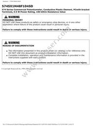 574SX1M48F104SD Datasheet Page 3