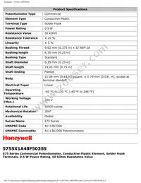 575SX1A48F503SS Datasheet Page 2