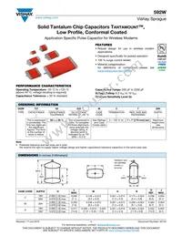 592W757X0010M2T20H Datasheet Cover