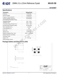 603-25-150JA4C8 Datasheet Cover