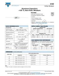 610D106F200DL5 Datasheet Cover