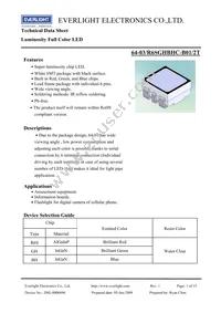 64-03/R6SGHBHC-B01/2T Datasheet Cover