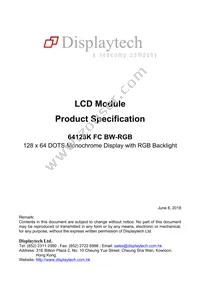 64128K FC BW-RGB Datasheet Cover