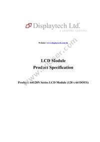 64128N FCBW-3LP Datasheet Cover