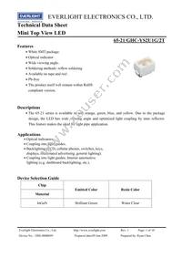 65-21/GHC-YS2U1G/2T Datasheet Cover