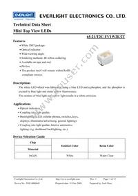 65-21/T2C-FV1W2E/2T Datasheet Cover