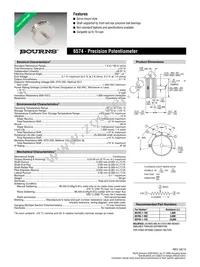 6574S-1-503 Datasheet Cover