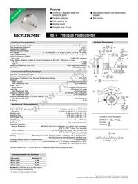 6674S-1-103 Datasheet Cover