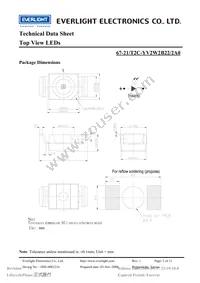 67-21/T2C-YV2W2B22/2A0 Datasheet Page 2