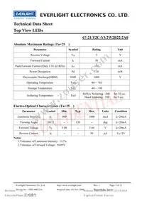 67-21/T2C-YV2W2B22/2A0 Datasheet Page 3