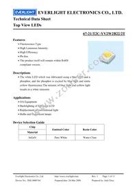 67-21/T2C-YV2W2B22/2T Datasheet Cover