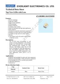 67-21B/BHC-XS1T2M/BT Datasheet Cover