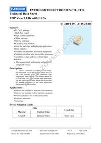 67-21B/Y2SC-AT1U2B/BT Datasheet Cover