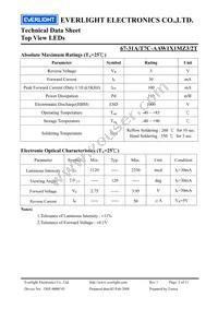 67-31A/T7C-AAW1X1MZ3/2T Datasheet Page 3