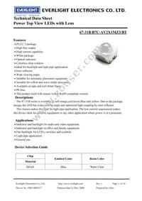 67-31B/B7C-AV2X1MZ3/BT Datasheet Cover