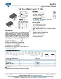 6N137A-X017T Datasheet Cover