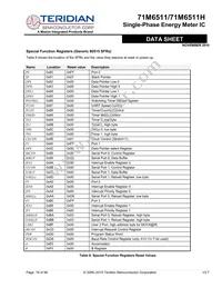 71M6511-IGTR/F Datasheet Page 18
